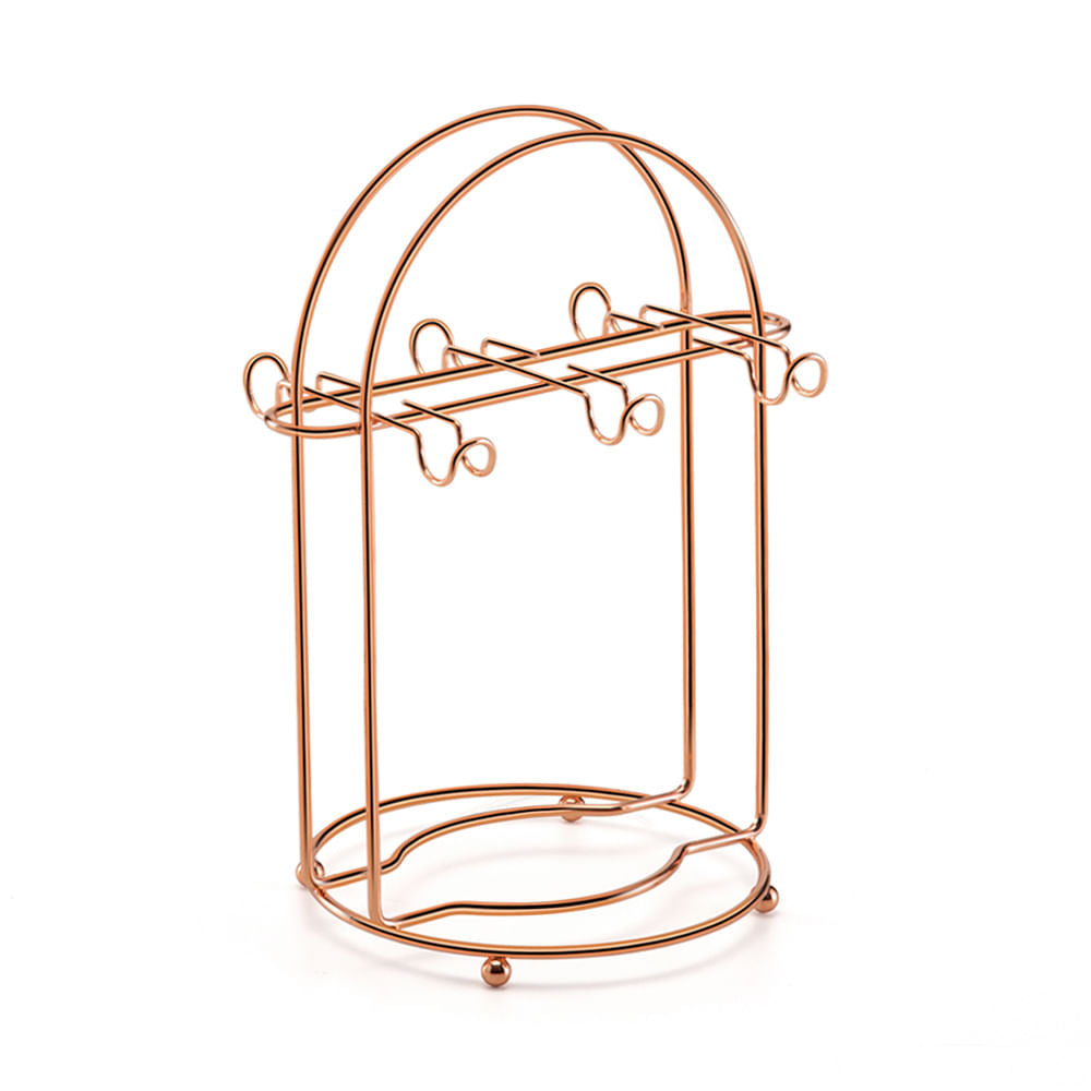 Porta Xícaras de Café Rose Gold