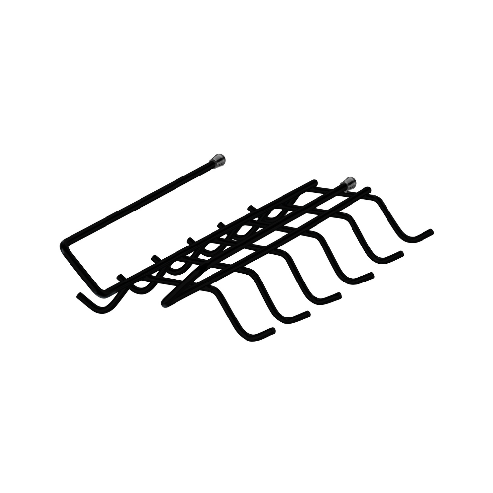 Organizador De Xícaras Para Armário De Encaixar Preto Fosco Linha Black