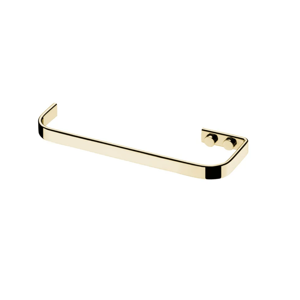 Toalheiro Aberto 22cm Aço Piatina Fixação Parafuso Dourado