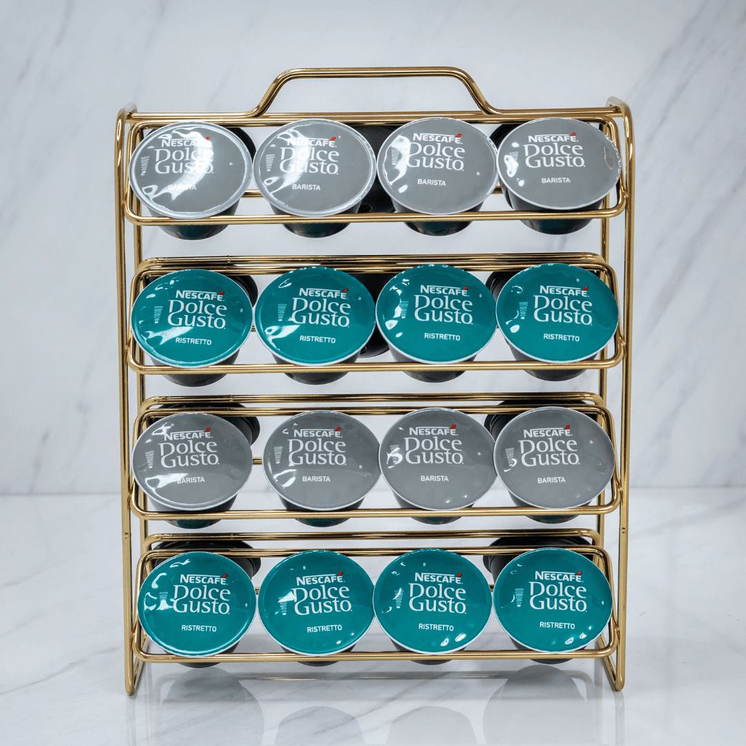 Organizador Porta Cápsulas de Café Dolce Gusto Dourado