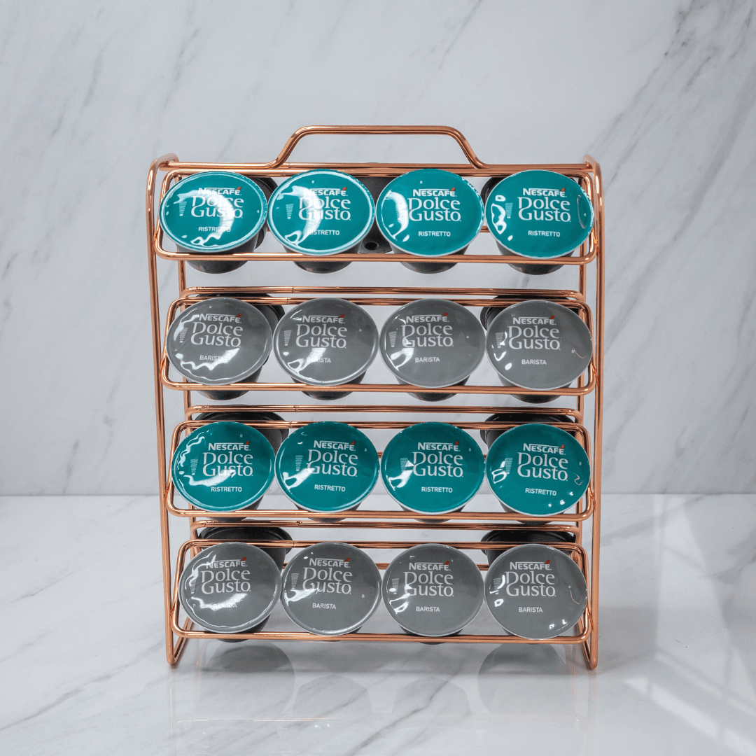 Organizador Porta Cápsulas de Café Dolce Gusto Rose Gold