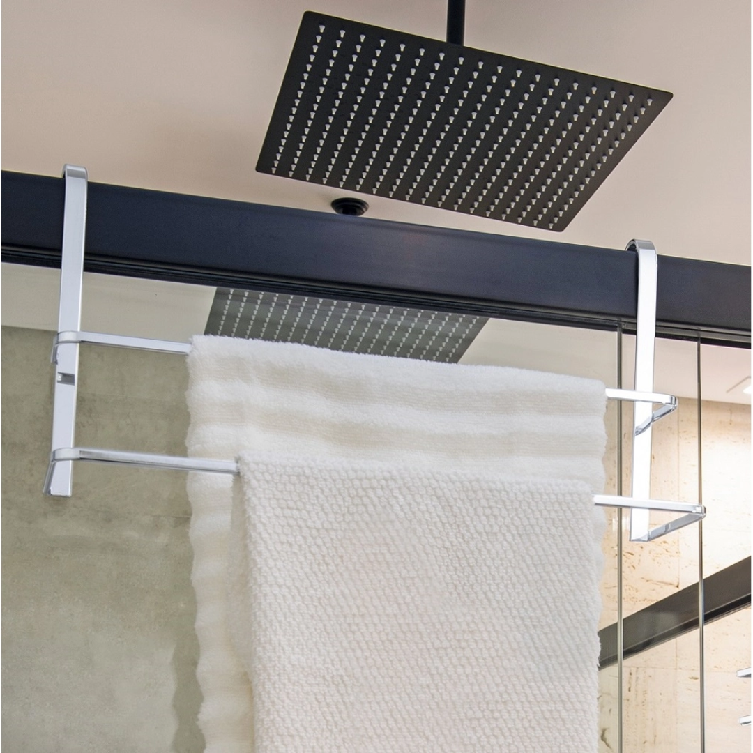 Toalheiro de Box Porta Toalha 45cm Cromado