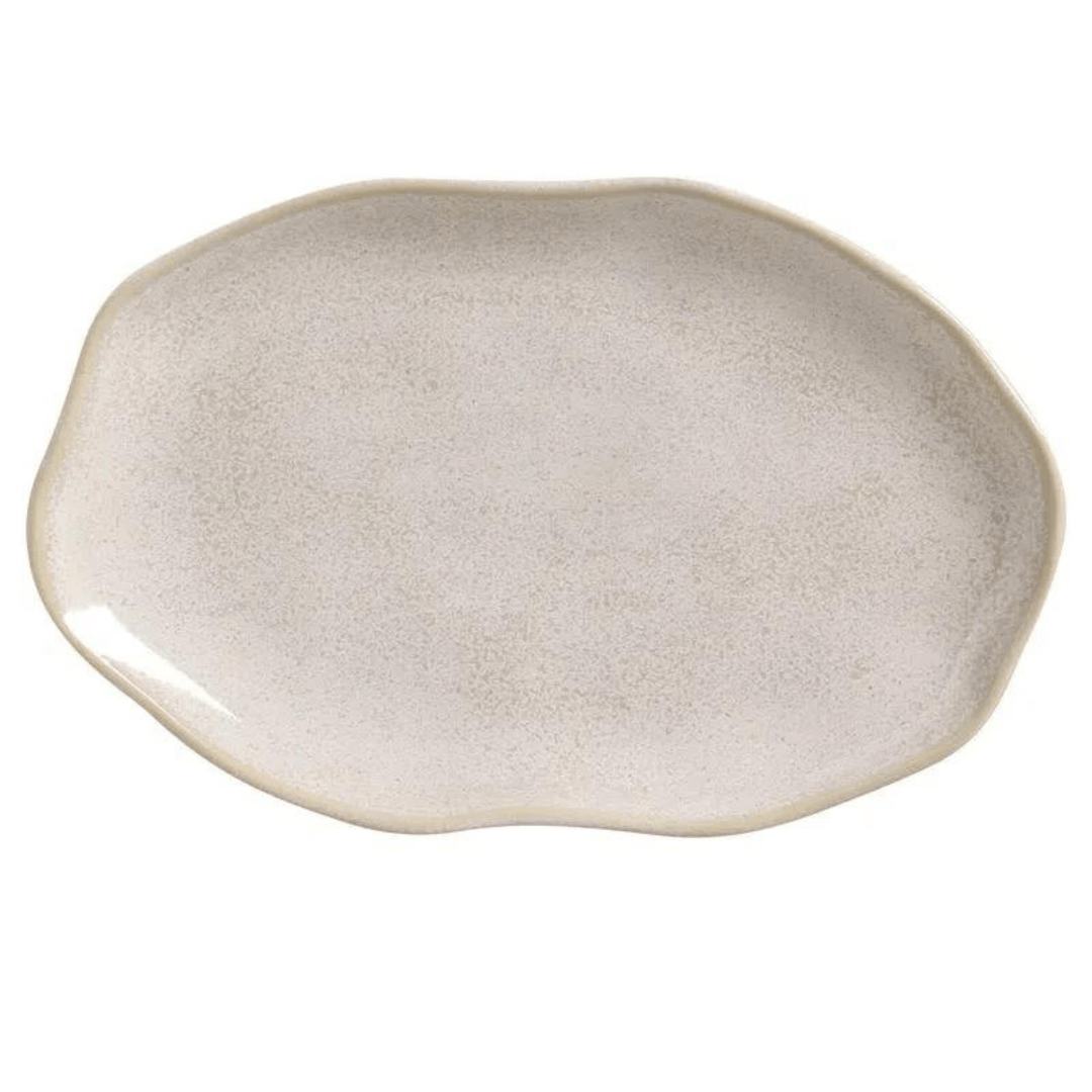 Travessa Oval Bio Latte Off White 30cm