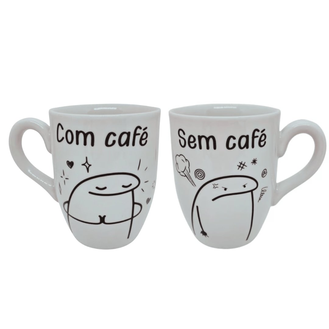 Caneca de Porcelana Meme Branca 350ml