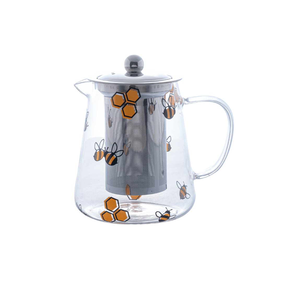 Chaleira Abelha Bee em Vidro Borossilicato com Filtro de Aço 750ml