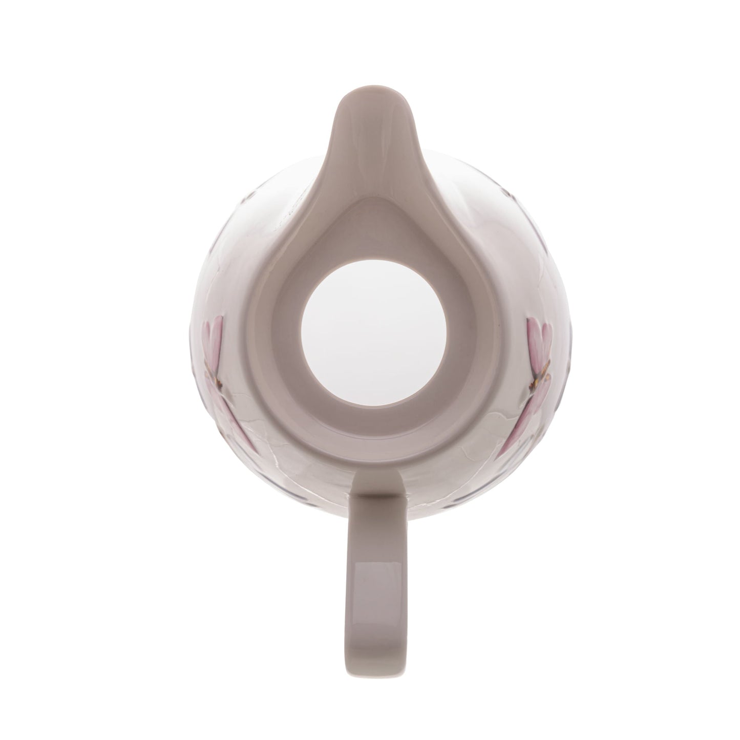 Garrafa Térmica Porcelana Borboletas Branca 900ml