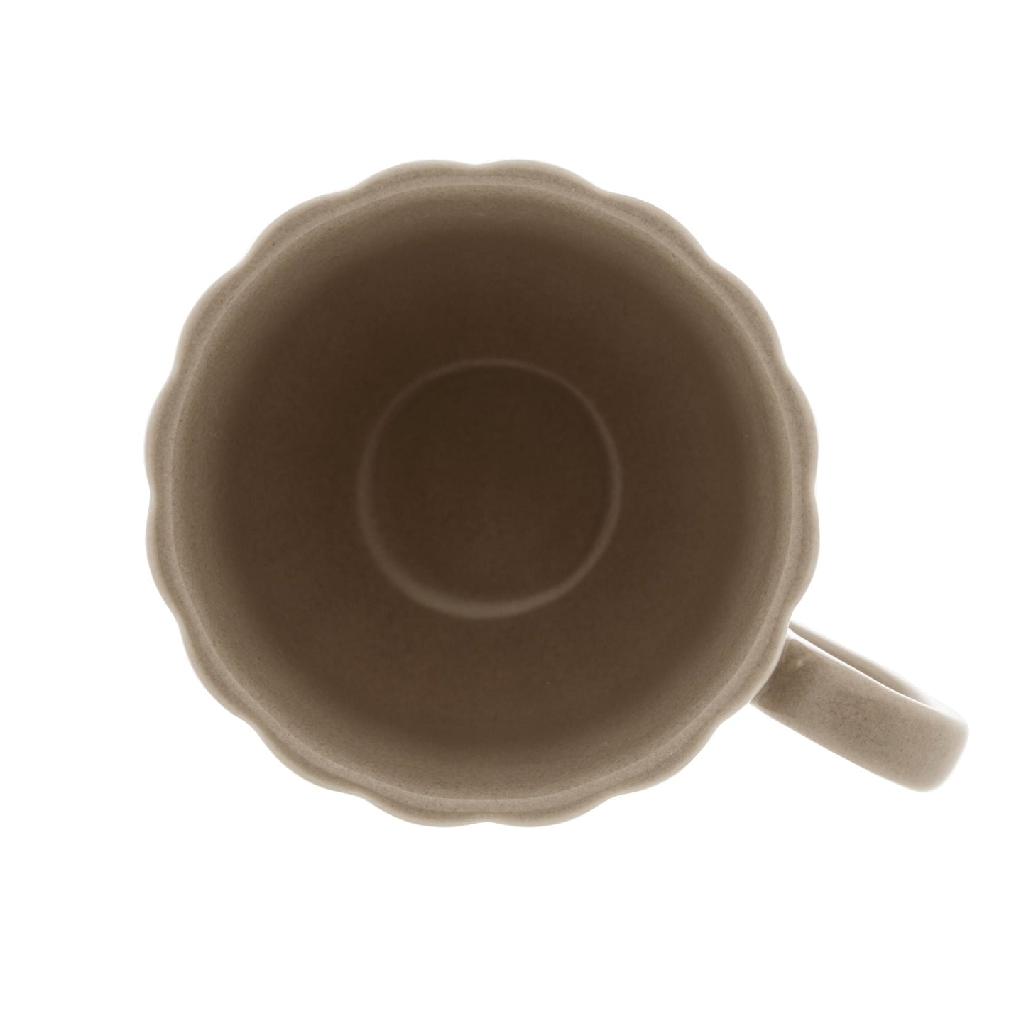 Jogo 2 Xícaras de Café com Pires de Porcelana Petala Areia Matt 90ml