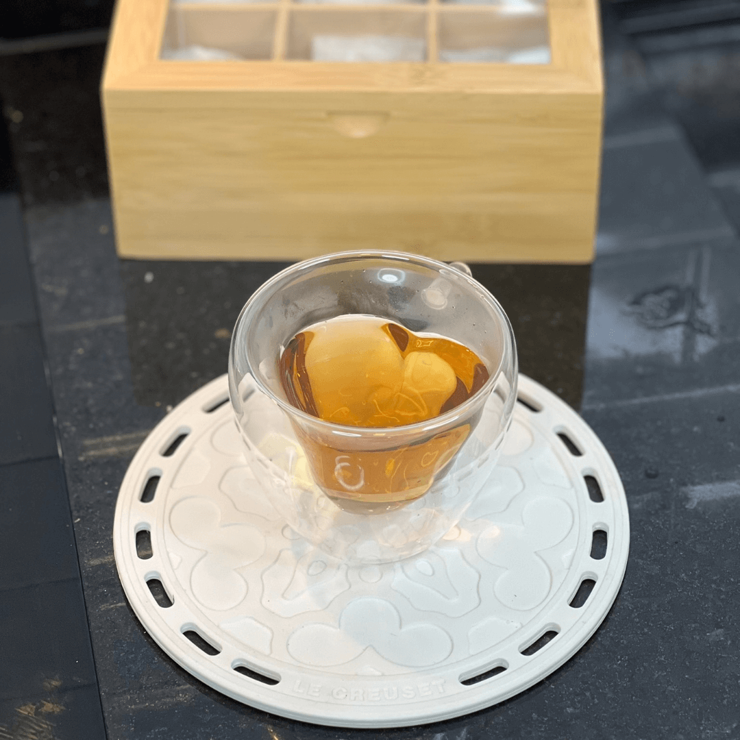 Jogo 2 Xícaras de Café Parede Dupla Coração 230ml