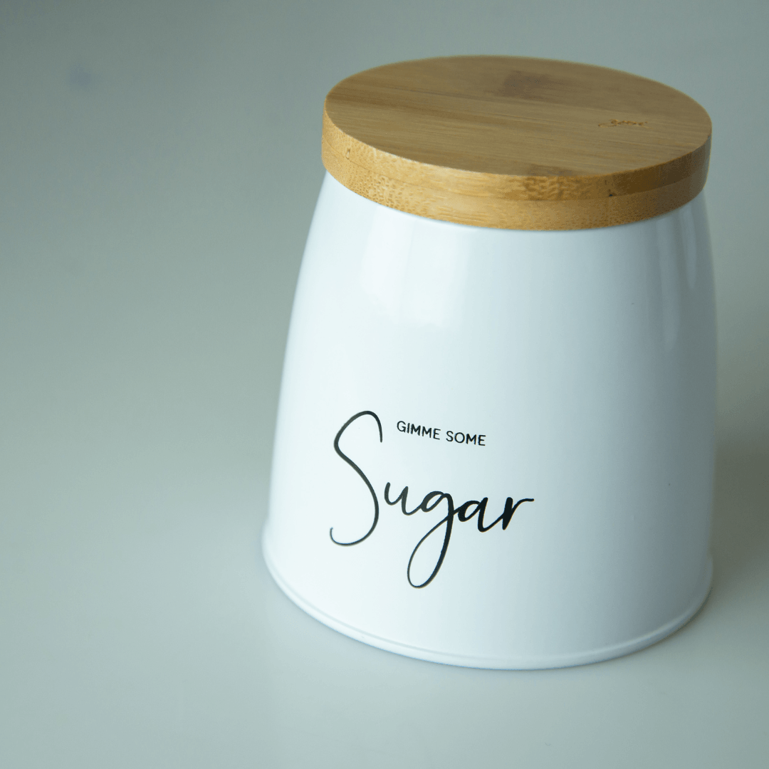 Lata Porta Condimentos Sunshine Sugar Branco 800ml