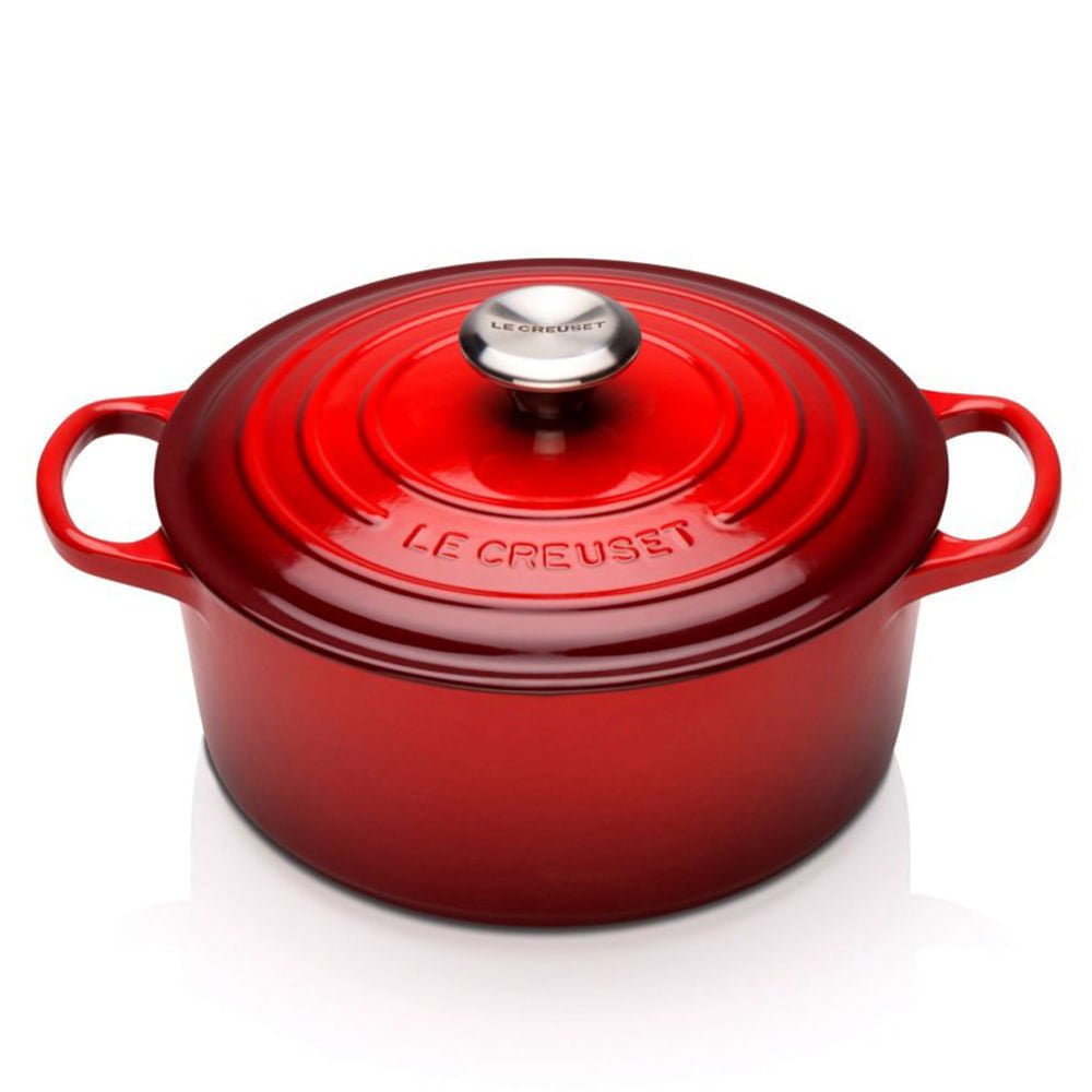 Panela Redonda Ferro Signature Vermelha Le Creuset - 22 cm