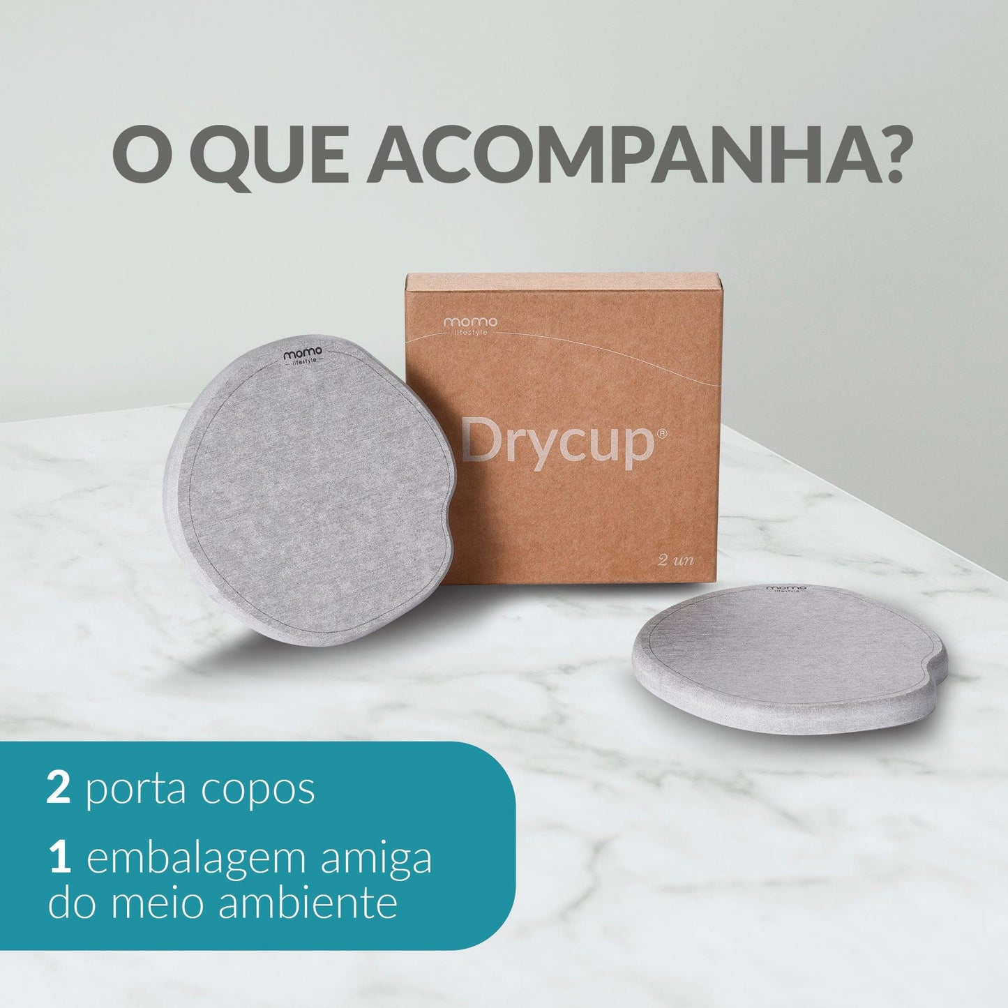 Porta Copos Absorvente | Drycup | Loja Momo