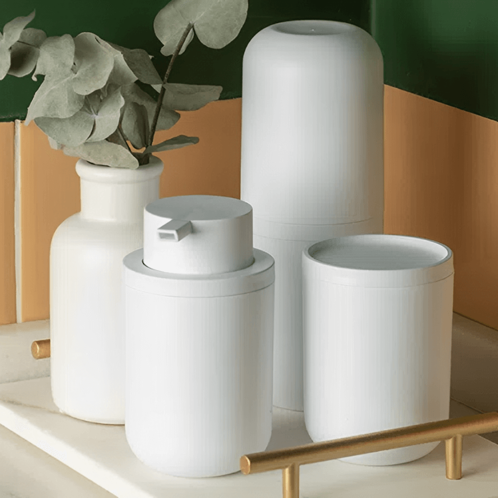 Porta Escova Bold Branco 20,5cm