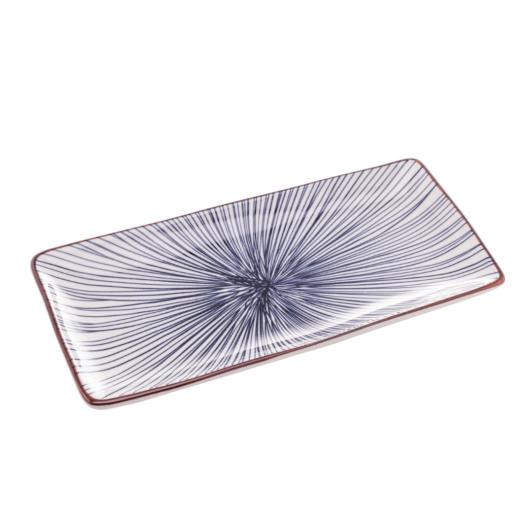 Prato Retangular em Porcelana Koji 25cm