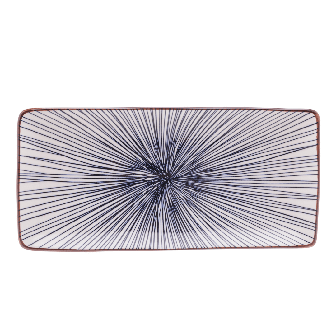 Prato Retangular em Porcelana Koji 25cm