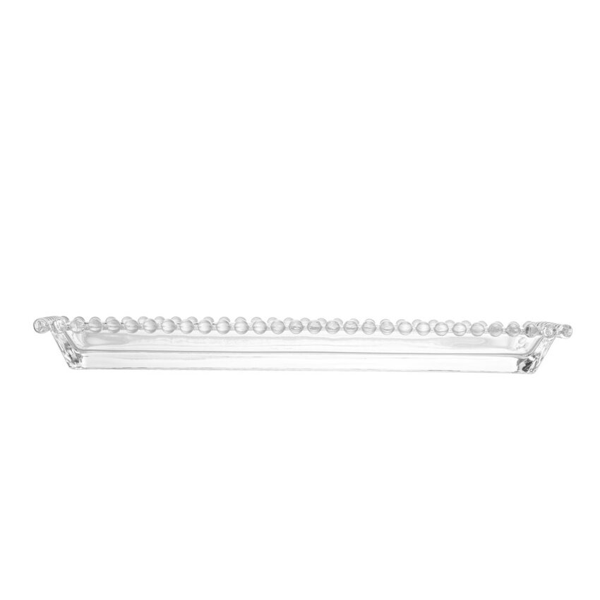 Travessa Cristal Pearl Bolinha - 30 cm