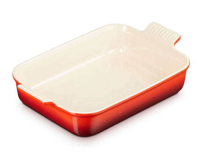 Travessa Retangular Heritage Vermelha 26cm Le Creuset