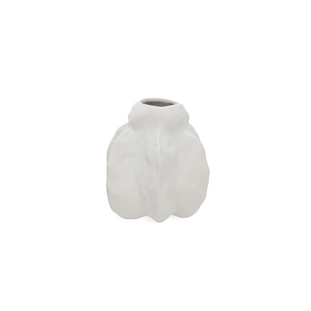 Vaso Decorativo em Cerâmica Cinza 12,5cm P