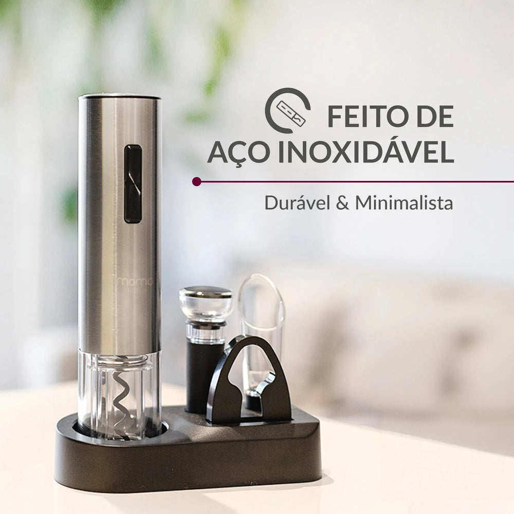 Abridor de Vinho Elétrico | WineWiz | Loja Momo