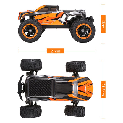 Caminhão controle remoto, off-road impermeável com luz LED, Veículo a motor sem escova, 16889A-Pro, 1:16 RC Car, 4WD, 45Km, h, alta velocidade, 2840