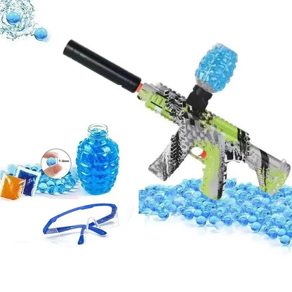 Crianças splatter bola de água gel contas armas brinquedo arma elétrica brinquedos queima hidrogel bola água armas crianças brinquedos esportivos