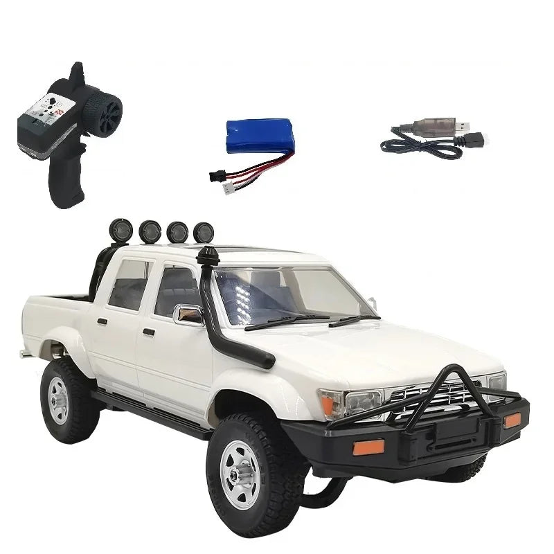 Caminhão elétrico de escalada com buggy para crianças, carro RC, modificação off-road, WPL D62-1, D64-1, escala completa, 1.16, 2.4G, presentes