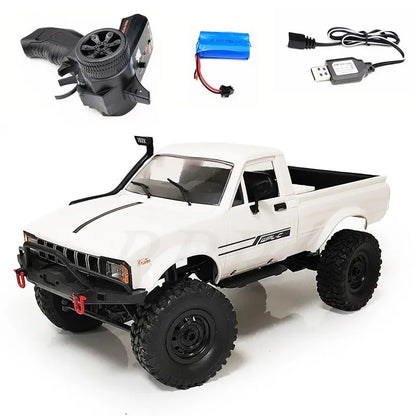 Caminhão elétrico de escalada com buggy para crianças, carro RC, modificação off-road, WPL D62-1, D64-1, escala completa, 1.16, 2.4G, presentes