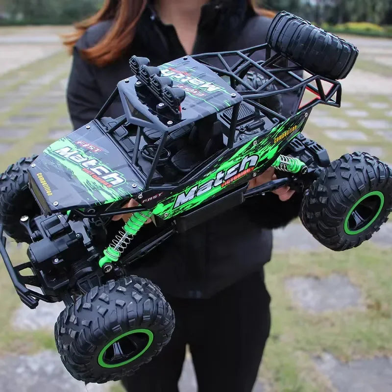 Grande carro de controle remoto, deriva off-road, escalada 4x4, Bigfoot Speedracing, brinquedo de carregamento, presente das crianças, escala 1:12