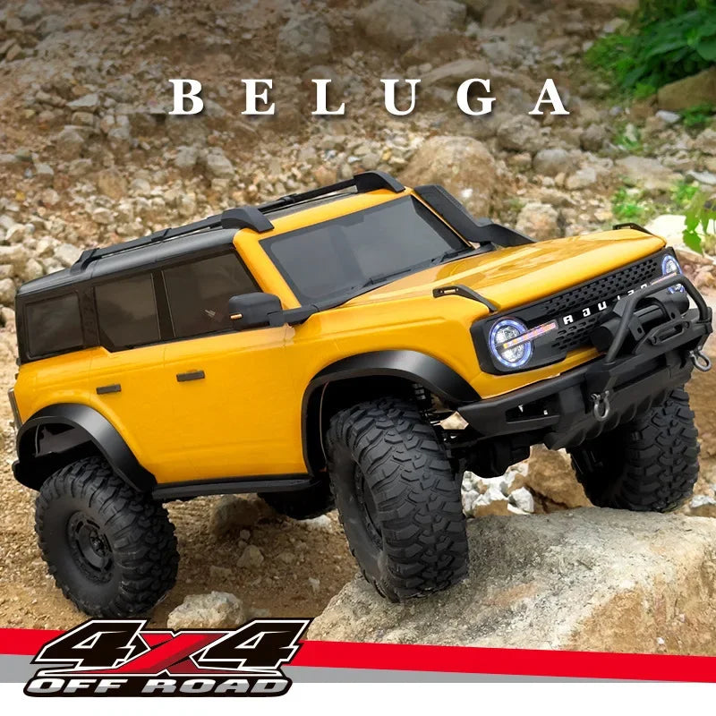 Huangbo-Modelo de veículo off-road de controle remoto para adultos, simulação escalada brinquedo, carro rc, presente de natal para meninos, r1001, 1:10, 2.4g, escala completa