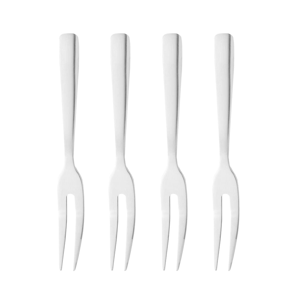 Jogo 4 Garfos em Aço Inox para Aperitivo 13cm
