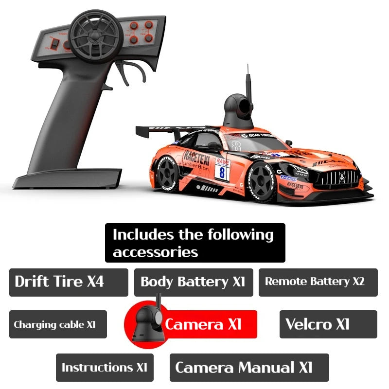 Kamtom drift carro de controle remoto rc corrida de alta velocidade adulto menino brinquedo escala completa das crianças modelo de controle remoto competitivo