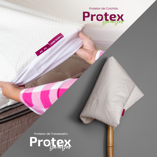 Kit Sono Protex Cappi: Protetores Bamboo (Colchão + Travesseiro)