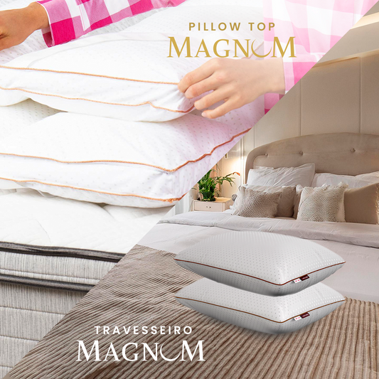 Kit Experiência Magnum Cappi: Pillow Top + 2 Travesseiros