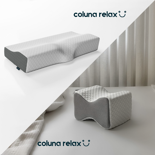 Kit Coluna Relax Cappi: Travesseiro Cervical + Apoio de Joelhos