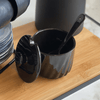 Açucareiro Twist com Colher Preto 250g