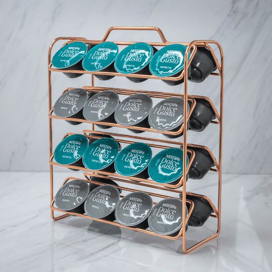 Organizador Porta Cápsulas de Café Dolce Gusto Rose Gold