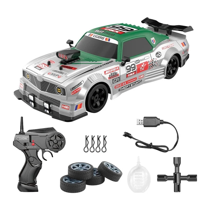 AE86 Carro de Controle Remoto para Crianças, Brinquedos do Veículo de Corrida, GTR RC de Alta Velocidade, Carros Elétricos Drift, Presente, 1:16, 4WD, 2.4G