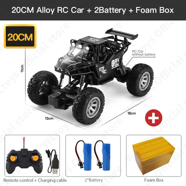 Zwn 1:12 / 1:16 4wd rc carro com luzes led 2.4g carros de controle remoto de rádio buggy caminhões de controle off-road meninos brinquedos para crianças