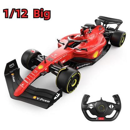 Controle remoto brinquedo modelo série para crianças, presente brinquedo elétrico, F1 Super Racing, 1: 12 RC