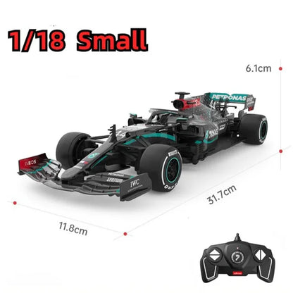 Controle remoto brinquedo modelo série para crianças, presente brinquedo elétrico, F1 Super Racing, 1: 12 RC