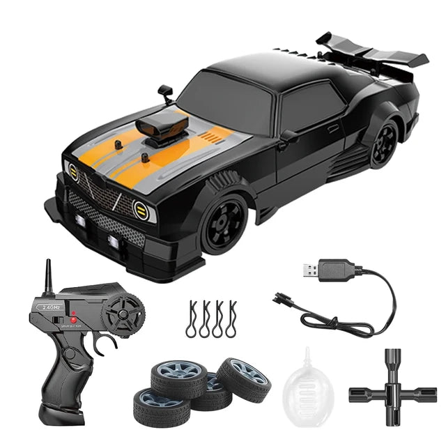 AE86 Carro de Controle Remoto para Crianças, Brinquedos do Veículo de Corrida, GTR RC de Alta Velocidade, Carros Elétricos Drift, Presente, 1:16, 4WD, 2.4G