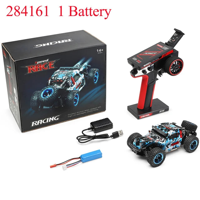 Wltoys k989 atualizado 284131 1/28 com luzes led 2.4g 4wd 30 km/h chassis de metal de alta velocidade off-road deriva carros de rc elétrica