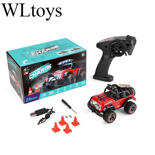 Wltoys k989 atualizado 284131 1/28 com luzes led 2.4g 4wd 30 km/h chassis de metal de alta velocidade off-road deriva carros de rc elétrica