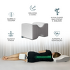 Kit Coluna Relax Cappi: Travesseiro Cervical + Apoio de Joelhos