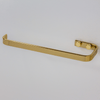 Toalheiro Aberto 22cm Aço Piatina Fixação Parafuso Dourado