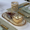 Travessa de Cristal Oval Pearl Âmbar - 30 cm