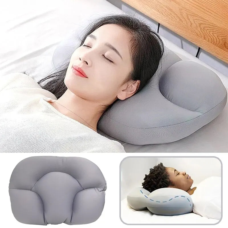 Travesseiro ergonômico todo redondo em forma de ovo para dormir, travesseiro macio, travesseiro de enfermagem, espuma de memória, travesseiros ergonômicos