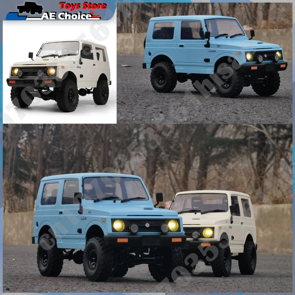 WPL-Carro de controle remoto para menino, 1:10 RC Car, Jimny Warrior JA11, 4WD, 2.4G, simulação de rastreadores, brinquedo na estrada