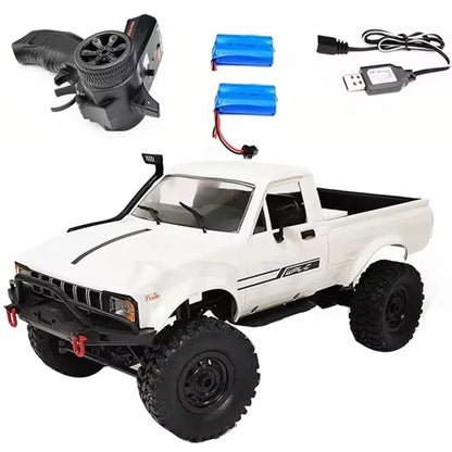 WPL-Elétrica Rock Crawler para Crianças, Carro RC em Escala Completa, 1:16, 2.4G, 4WD, Caminhão De Escalada Buggy, Luz LED, Na Estrada, C24-1, C14, Brinquedos