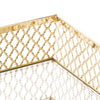 Bandeja em Metal com Espelho Barcelona Dourado 21cm