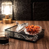 Bandeja em Metal com Espelho Barcelona Preto 21cm